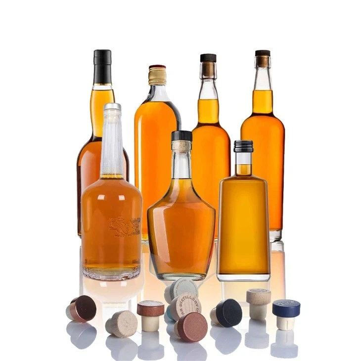 Empty Crystal Vodka Glass Bottle high quality